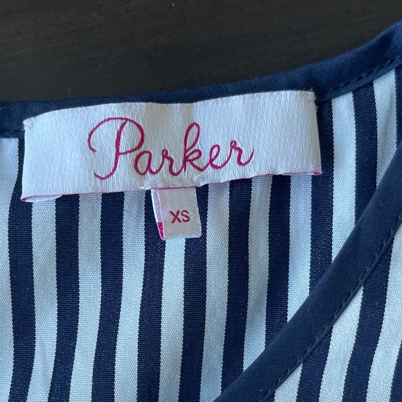 Parker Asymmetrical Striped Ruffled Top - Picture 5 of 6